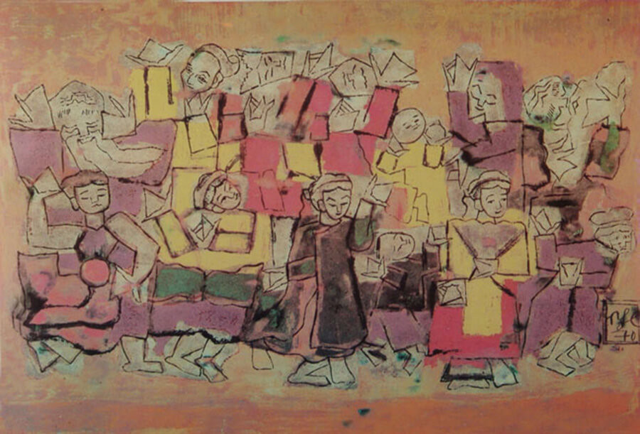 Tranh điệu múa cổ