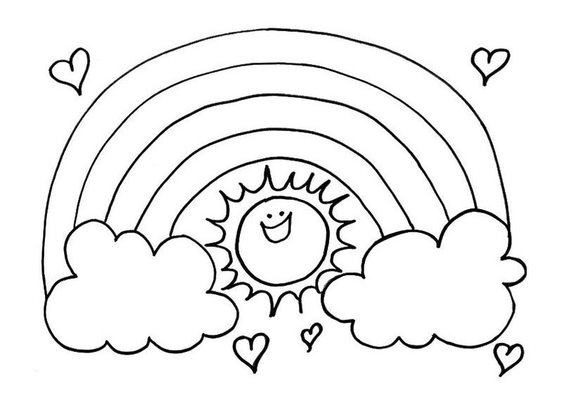 Tranh tô màu cầu vồng cơ bản cho người mới bắt đầu