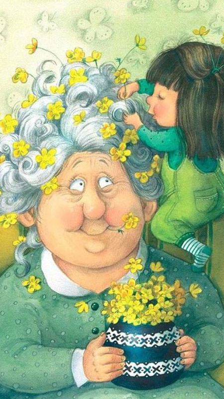 Tranh vẽ Tết các món ăn ngày Xuân đáng yêu