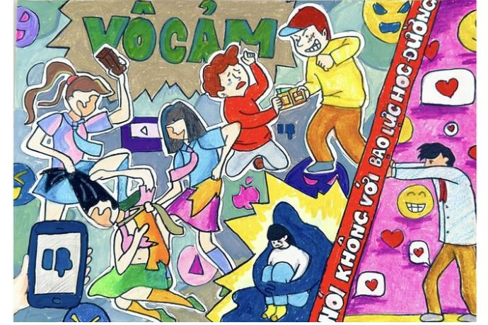 Tranh vẽ về sự cô lập của nạn nhân