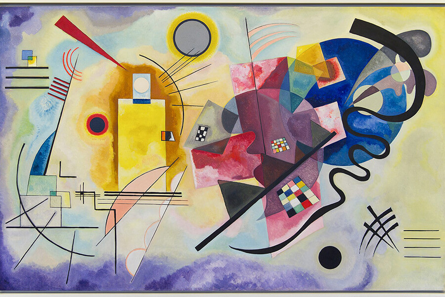 Tranh 'Yellow-Red-Blue' của Kandinsky, một ví dụ kinh điển của hội họa trừu tượng