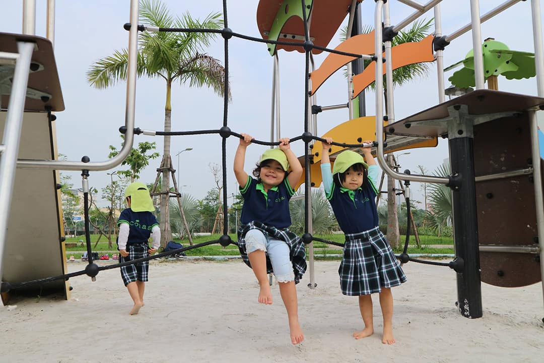 Trẻ em vui chơi trong lớp học tại Trường Mầm non COHAS Đà Nẵng theo phong cách Nhật Bản