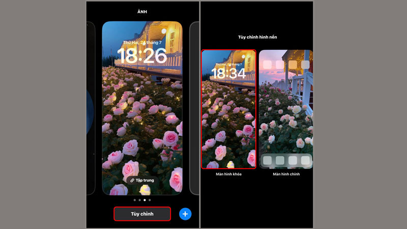 Tùy chỉnh ảnh màn hình khóa hiện tại trên iOS
