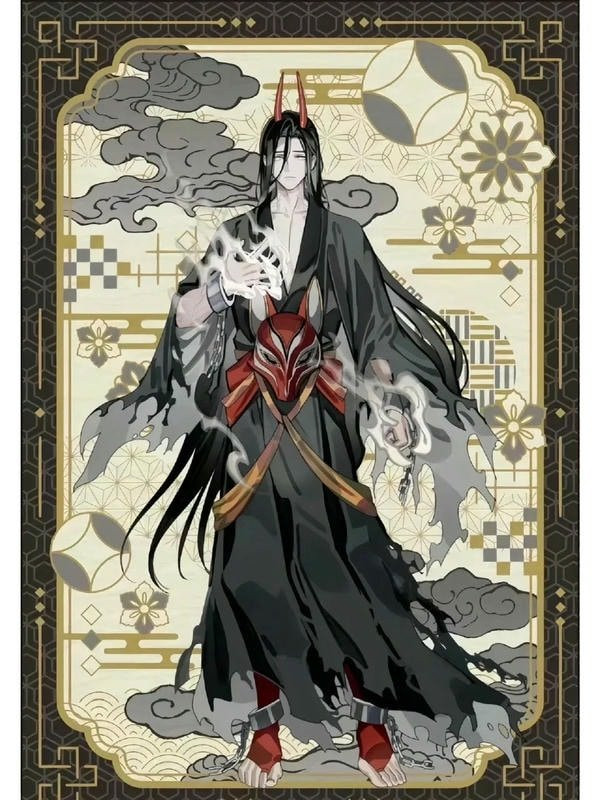 Vẽ anime chàng trai cổ trang với mái tóc dài xõa