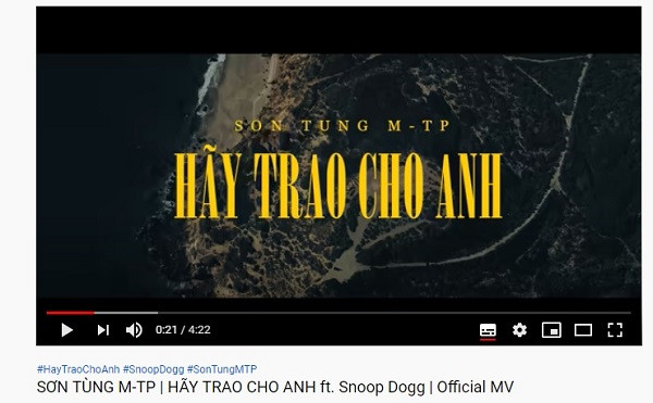 Ví dụ ký hiệu Ft (Feature) trong tiêu đề bài hát hoặc MV trên Youtube