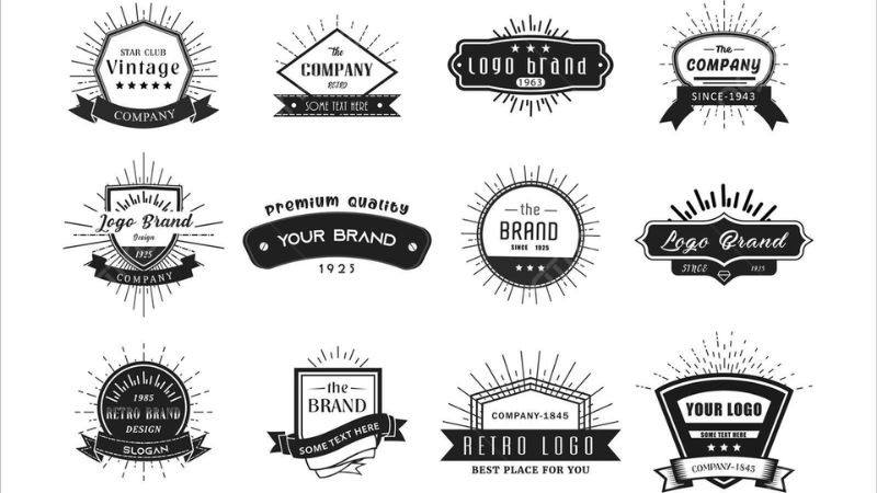 Ví dụ minh họa về banner huy hiệu đơn giản.