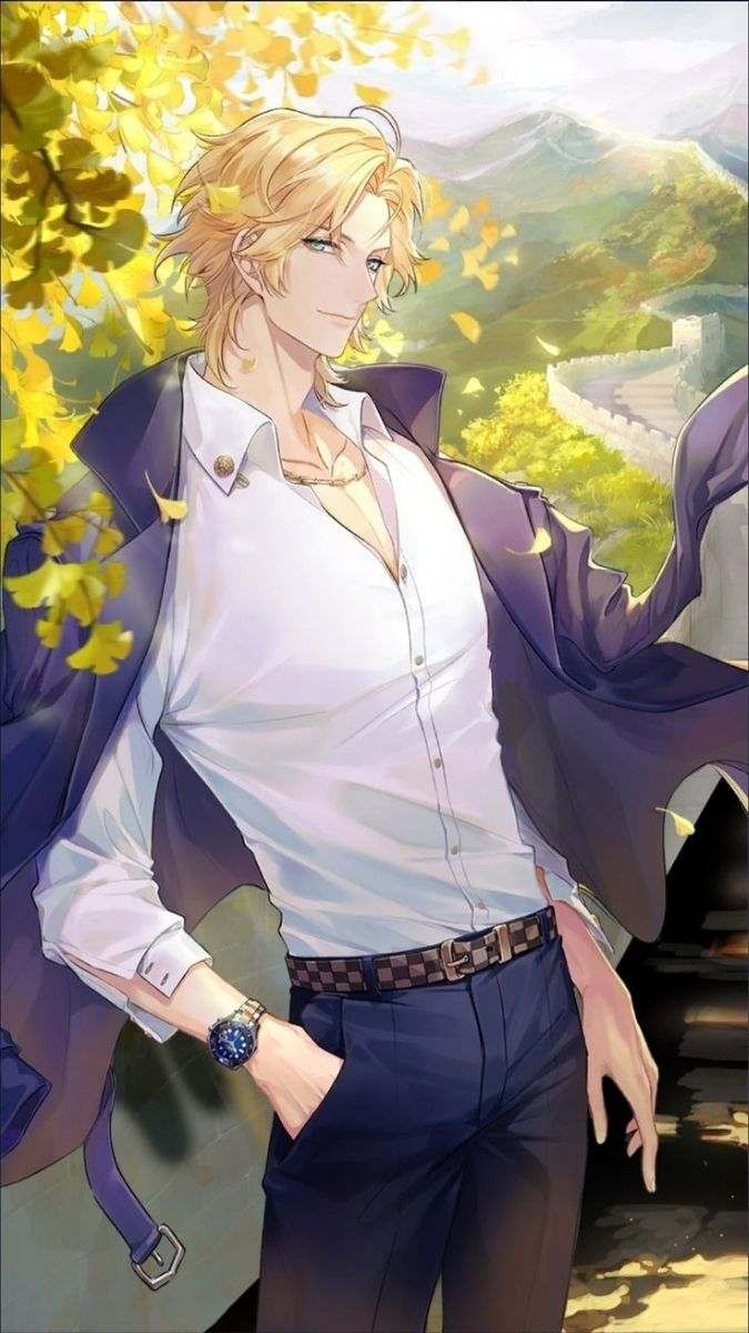 Wallpaper anime nam ngầu với đôi mắt sáng