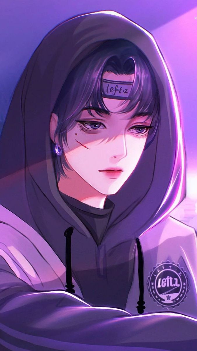 Wallpaper anime nam ngầu với màu tóc sáng