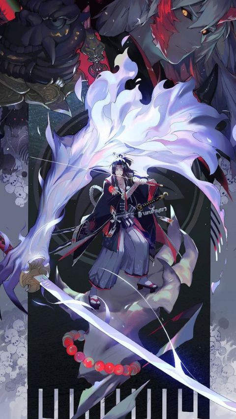 Wallpaper anime ngầu với hiệu ứng đổ bóng