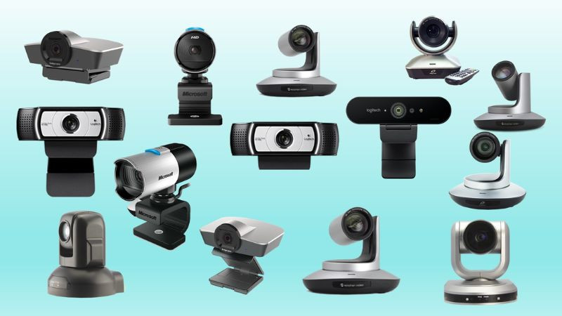 Webcam độc lập kết nối qua cổng USB, mang lại chất lượng hình ảnh và âm thanh tốt hơn cho máy tính để bàn