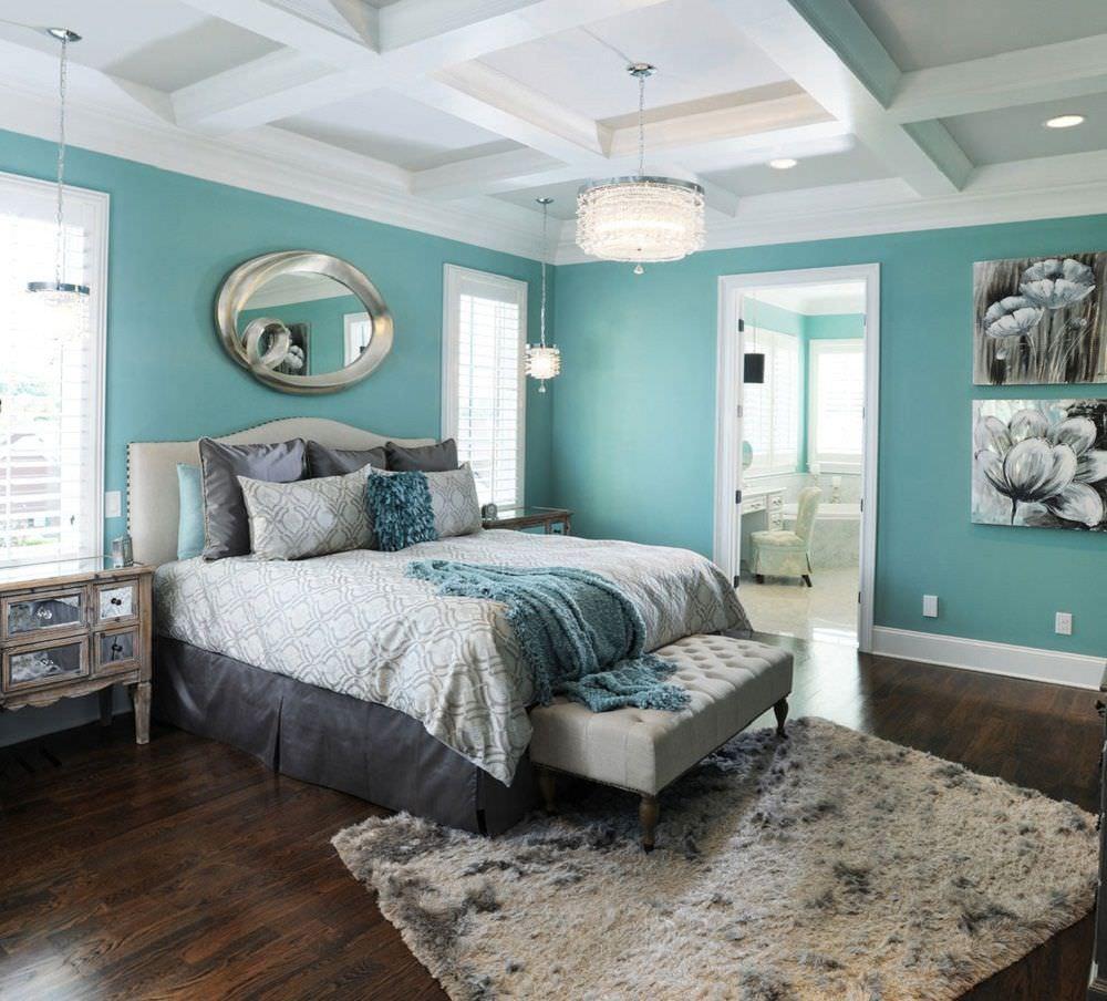 Màu xanh ngọc lam trang trí nội thất và vật dụng