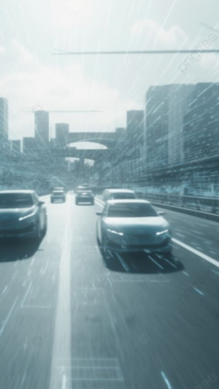 Xe bán tải màu đỏ chạy trên con đường đất giữa cánh đồng