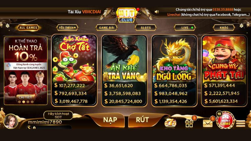Nổ hũ (Slots) với cơ hội trúng lớn