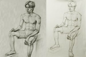 Bài vẽ người khối H (môn hình họa)