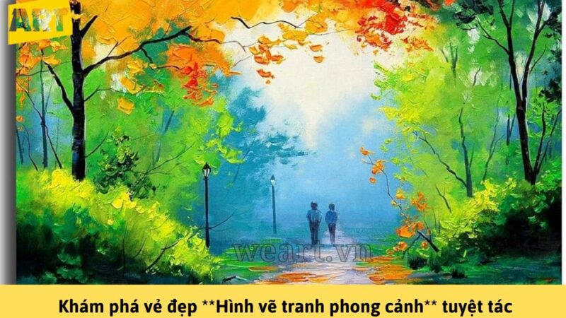 Khám phá vẻ đẹp **Hình vẽ tranh phong cảnh** tuyệt tác