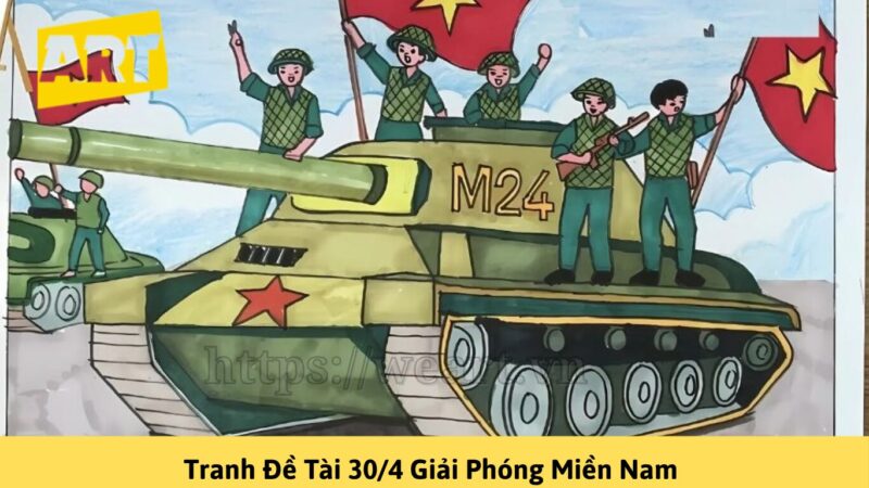 Vẽ tranh đề tài 30 4: Nguồn cảm hứng bất tận cho họa sĩ