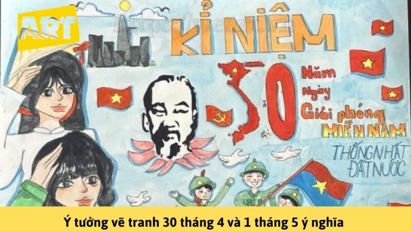 Khám phá ý tưởng vẽ tranh 30 tháng 4 và 1 tháng 5 ý nghĩa