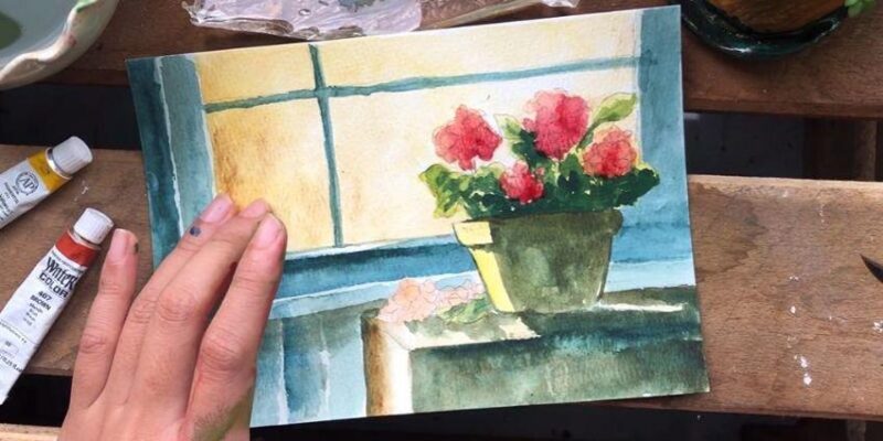 Ứng dụng ánh sáng và bóng tối trong vẽ tranh phong cảnh không màu tạo chiều sâu