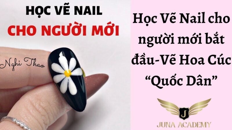 Bí Quyết Cách Vẽ Hoa Cúc Nail Đẹp Tinh Tế Tại Nhà Hướng dẫn từng bước chi tiết trong cách vẽ hoa cúc nail cho người mới bắt đầu