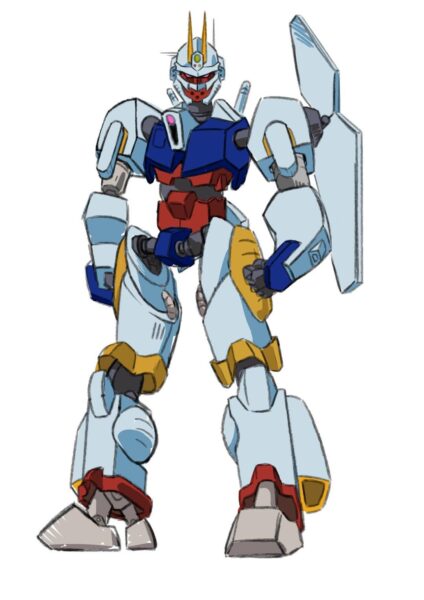 chi tiết khớp nối và mảng giáp trên cánh tay robot chiến đấu cơ khí