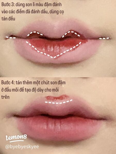 Hướng Dẫn Cách Vẽ Môi Đơn Giản Cực Nhanh Kỹ thuật đánh bóng môi để tạo chiều sâu và hiệu ứng 3D cho đôi môi vẽ đơn giản