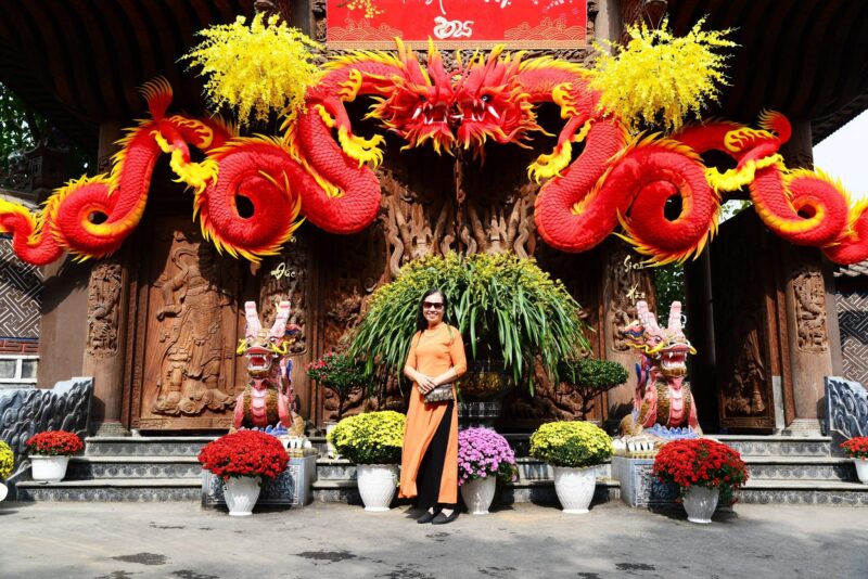 Điêu khắc rồng đá tinh xảo thời Lý Trần tại một ngôi chùa cổ kính