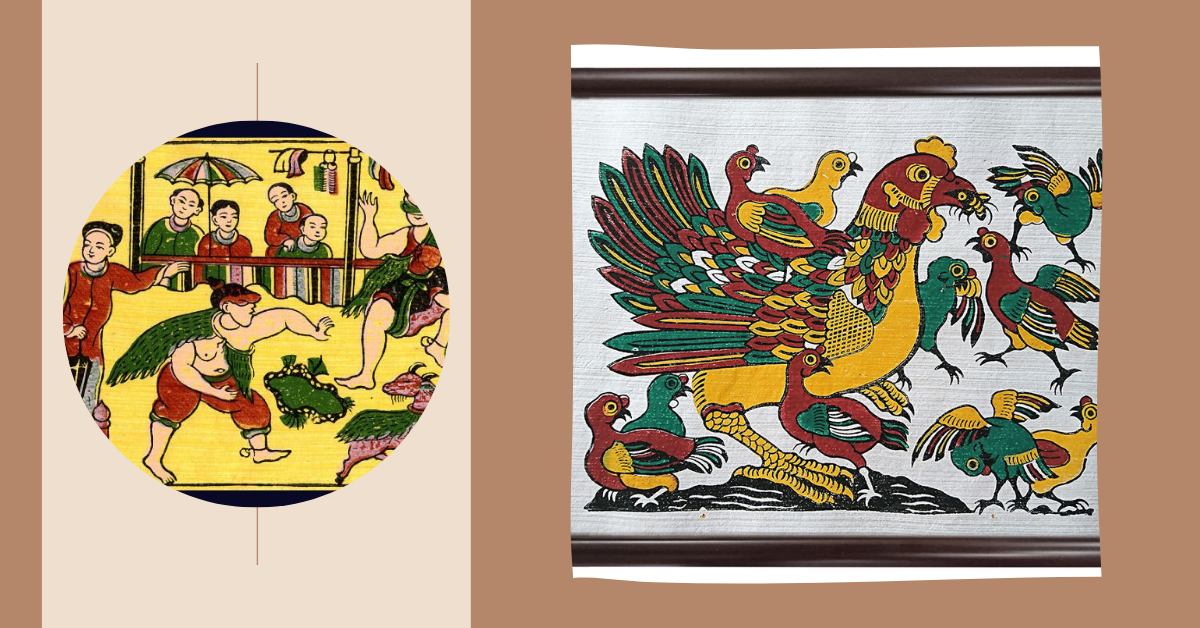 Giấy điệp truyền thống được sử dụng để vẽ tranh Đông Hồ với bề mặt lấp lánh đặc trưng của vỏ sò điệp