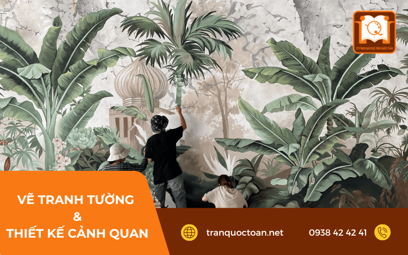 Khóa học vẽ tranh tường giúp biến không gian sống đơn điệu trở nên sống động và đầy màu sắc nghệ thuật