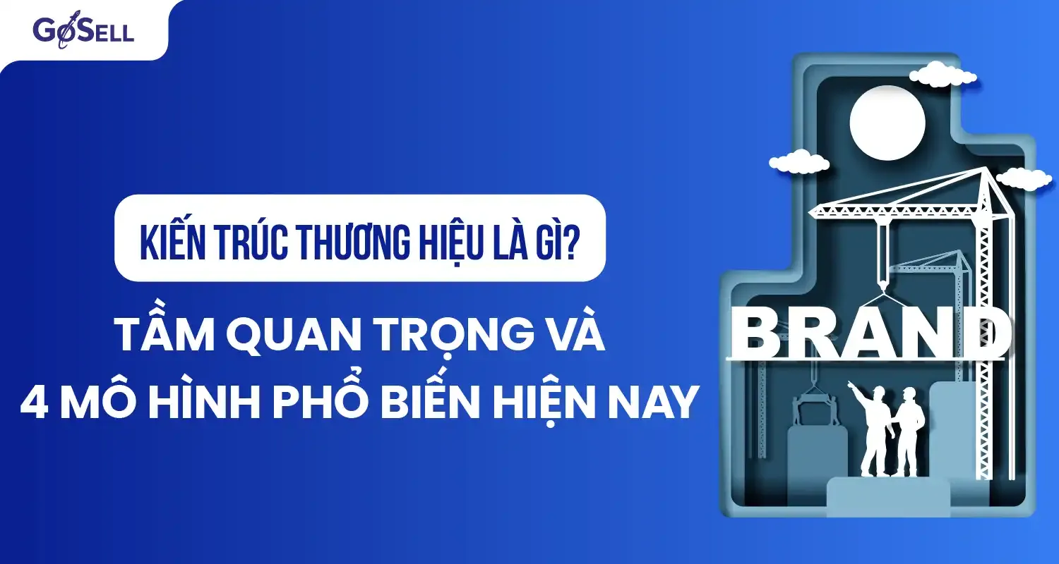 Minh họa kiến trúc thương hiệu mô hình gia đình với thương hiệu mẹ nổi bật và các thương hiệu con liên kết trực tiếp