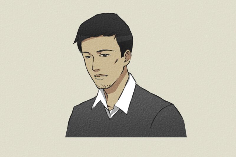 Hướng dẫn chi tiết cách vẽ người anime nam phần đầu và khuôn mặt góc cạnh nam tính