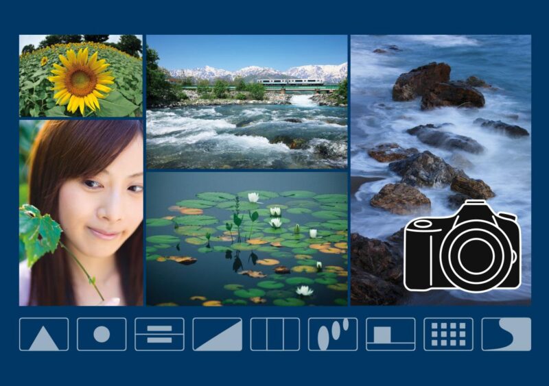 Phác thảo đường chân trời và bố cục cơ bản cho bức tranh vẽ cảnh biển đơn giản