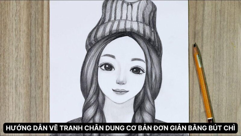 Phác thảo khung hình và tỷ lệ khuôn mặt Bác Hồ kính yêu đơn giản cho người mới bắt đầu