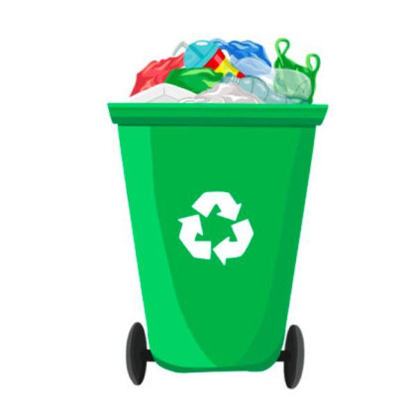 Hướng dẫn vẽ chi tiết nắp và biểu tượng tái chế cho thùng rác tái chế đẹp