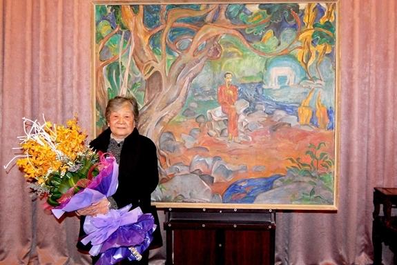 Tranh ký họa mẹ và bé gái đơn giản nhưng thể hiện tình cảm sâu sắc qua từng nét vẽ