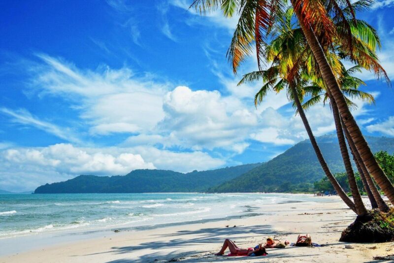 Khám phá ý tưởng vẽ tranh về môi trường xanh sạch đẹp Bức tranh phong cảnh thiên nhiên hoang sơ hùng vĩ với núi non trùng điệp, rừng cây xanh mát và dòng sông uốn lượn, thể hiện một môi trường xanh sạch đẹp
