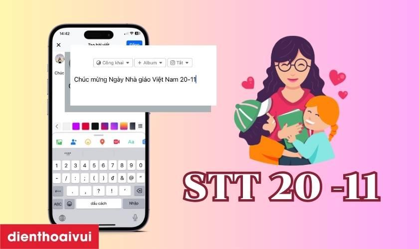 tranh vẽ 20 tháng 11 ý nghĩa hình ảnh cô giáo giảng bài trên bục giảng với nụ cười hiền hậu