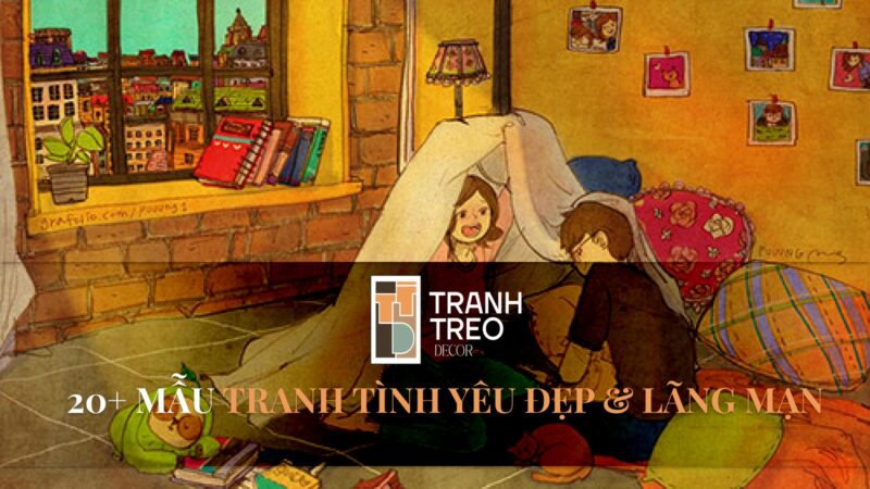 Khám Phá Thế Giới **Tranh Vẽ Tình Yêu** Đầy Cảm Xúc Bức tranh vẽ tình yêu lãng mạn cặp đôi trao cử chỉ ngọt ngào dưới trăng sao