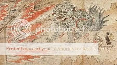 Bức tranh Yamato-e cổ điển thể hiện phong cảnh và đời sống cung đình Nhật Bản thời Heian