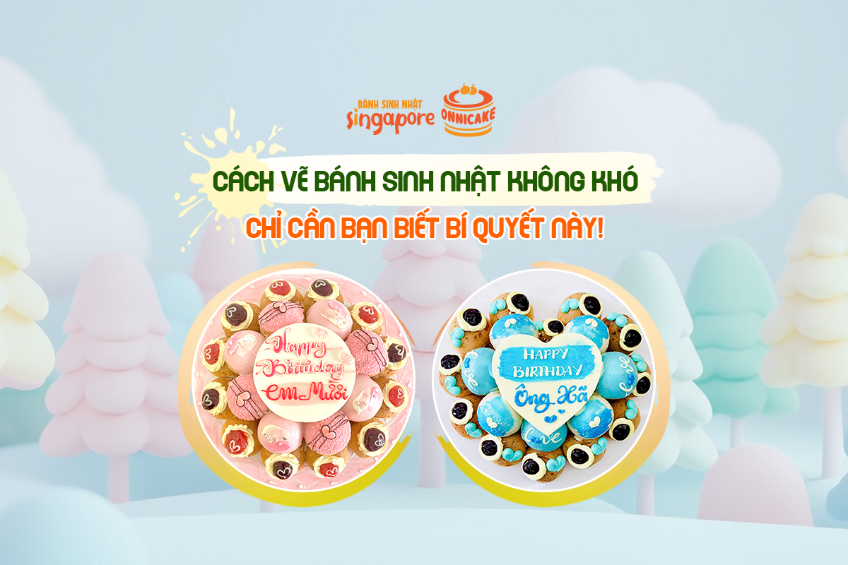 Dụng cụ cần thiết để thực hiện cách vẽ bánh sinh nhật đơn giản tại nhà