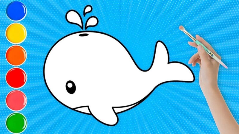 Hướng dẫn vẽ cá vàng đơn giản chi tiết phần thân cong, đầu nhọn và đuôi lượn sóng