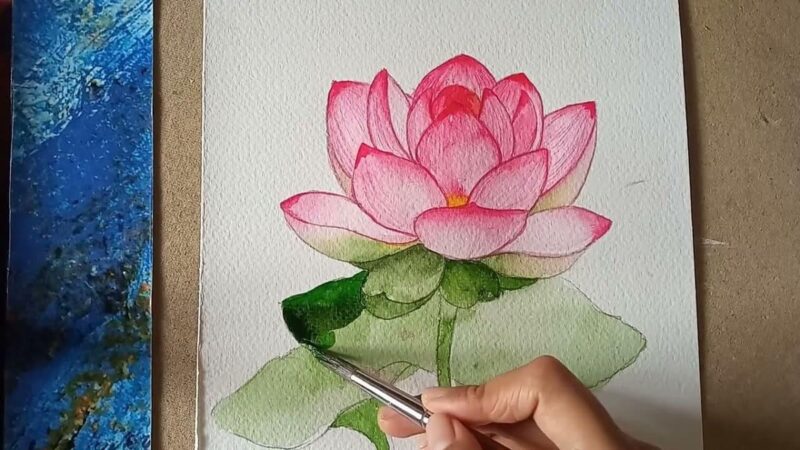 Khám Phá Vẻ Đẹp Tranh Vẽ Hoa Sen Bằng Bút Chì Tranh vẽ hoa sen bằng bút chì chi tiết từng đường nét cánh hoa mềm mại