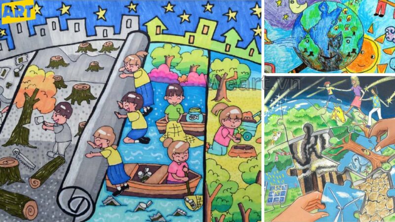 Vẽ Tranh Bảo Vệ Môi Trường Đơn Giản: Ý Tưởng Sáng Tạo