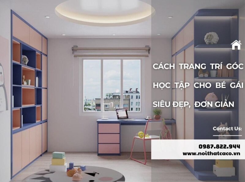 Bức tranh vẽ góc học tập đơn giản truyền cảm hứng học tập mỗi ngày