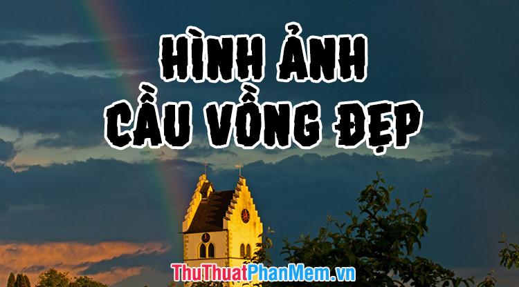 Vẽ Tranh Phong Cảnh Cầu Vồng Đầy Mê Hoặc Vẽ tranh phong cảnh cầu vồng trên đồng quê yên bình sau cơn mưa rào