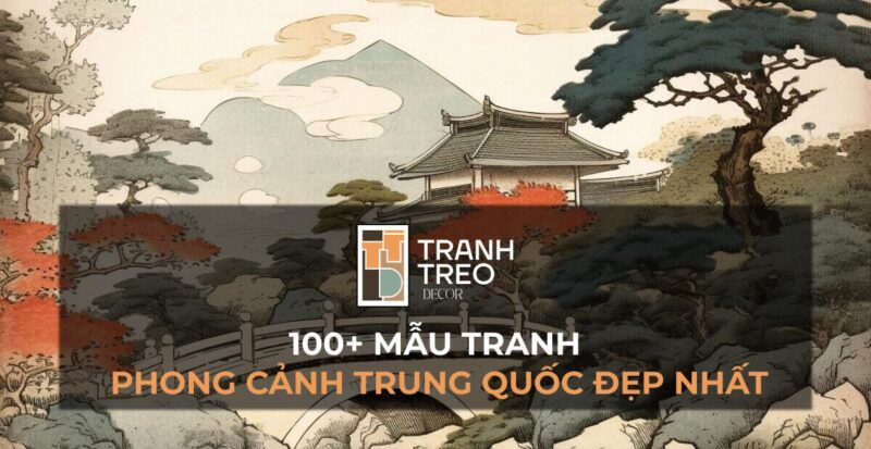 Bức tranh vẽ phong cảnh đen trắng núi non và dòng sông huyền ảo bằng bút chì