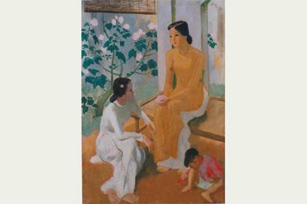 Khám Phá Nghệ Thuật Vẽ Tranh Theo Tác phẩm Văn Học Độc Đáo Bức tranh minh họa một cảnh trong tác phẩm văn học cổ điển Việt Nam với nhân vật chính đầy biểu cảm