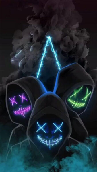 Ảnh chất nghệ thuật trừu tượng với đường nét mạnh mẽ và màu sắc tương phản