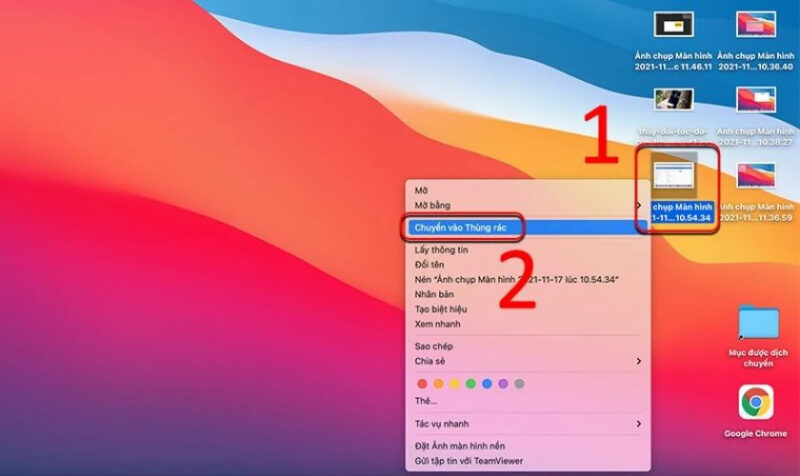 ảnh chụp màn hình MacBook lưu ở đâu