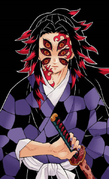 Ảnh Kokushibo với ba cặp mắt sắc lạnh và vẻ ngoài uy nghiêm