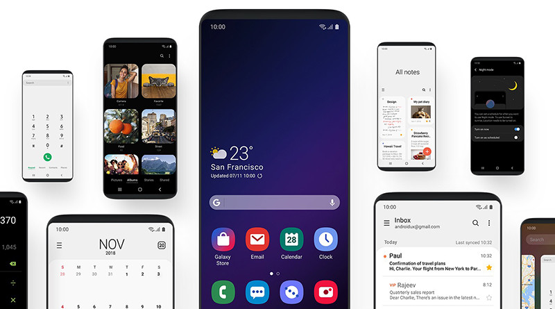 Ảnh minh họa giao diện người dùng Samsung One UI trên điện thoại Galaxy
